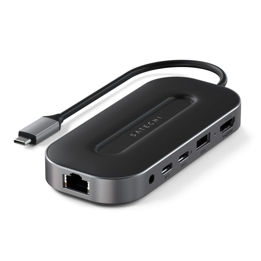 並行輸入品】Satechi USB4 マルチハブ 6 in 1 イーサネット 2.5G, USB