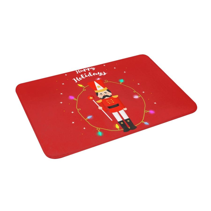 【並行輸入品】YARZVJM Nutcracker Soldier Christmas Floor Mat Winter Holiday Inの画像