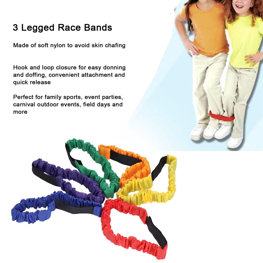 【並行輸入品】SPYMINNPOO 3 Legged Race Bands 2 People 3 Leg Colored Nylon Elasの画像