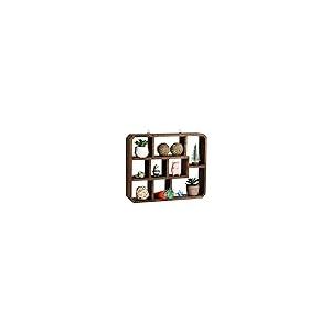 【並行輸入品】Frcctre 素朴なシャドーボックスディスプレイシェルフ 9つのコンパートメント 木製ハンギングディスプレイシェルフ フローティの画像