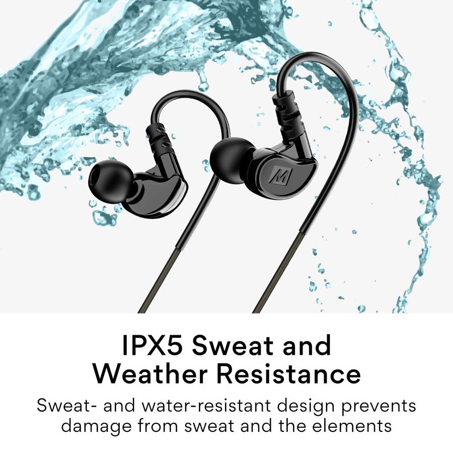 o M6 Sport USB C Wired Earbuds with Memory Wire Earhooks, Noise I 並行輸入品｜import-tabaido｜10