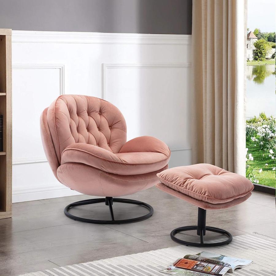 Living room Chair  TV Chair 360 Degree Swivel Velvet Armchair wit｜import-tabaido｜03