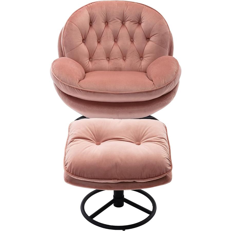 Living room Chair  TV Chair 360 Degree Swivel Velvet Armchair wit｜import-tabaido｜07