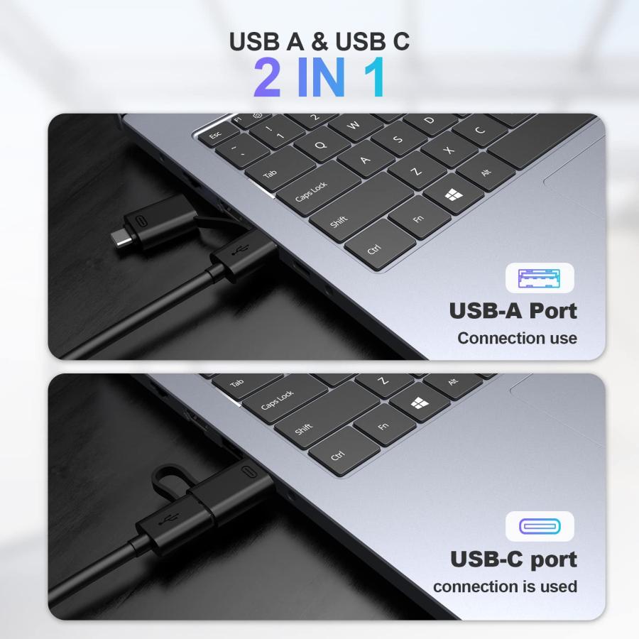 USB 3.0 Hub 5Gbps with USB C Adapter, Ultra Slim USB Adapter USB 並行輸入品｜import-tabaido｜10