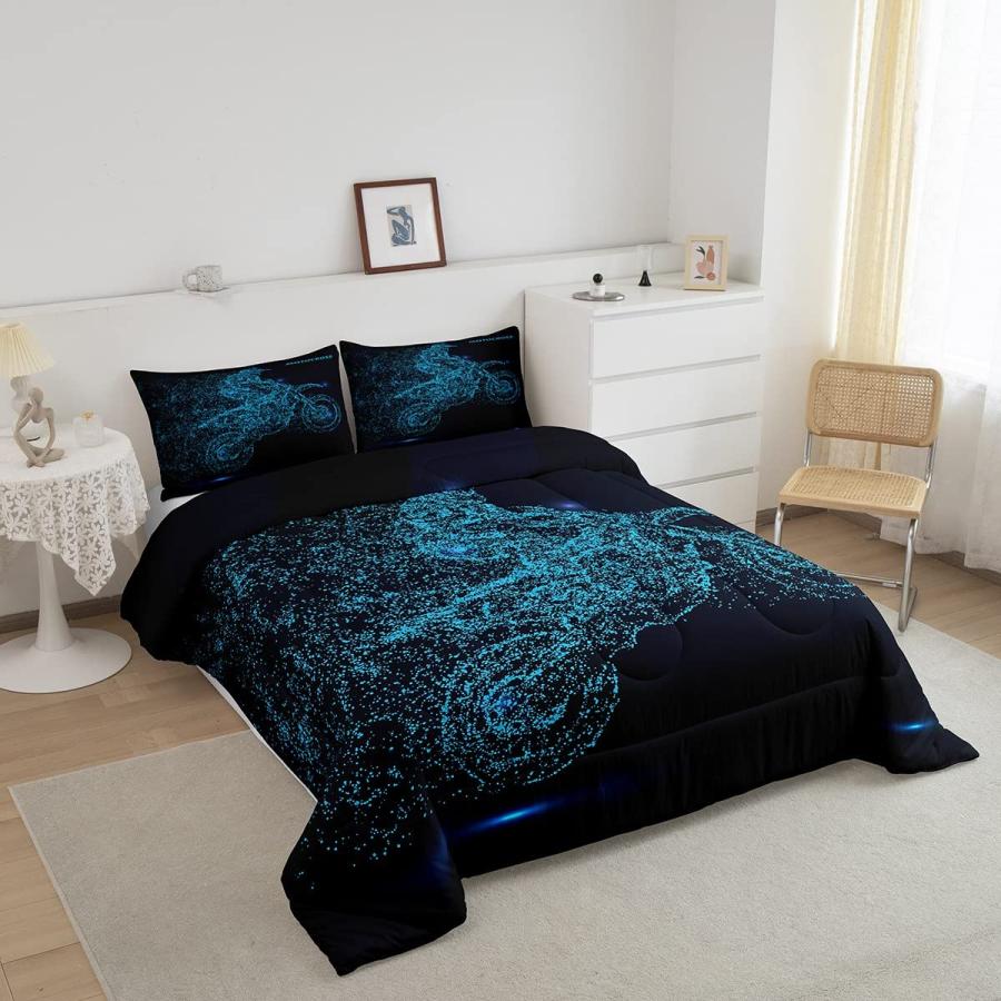 Feelyou Dirt Bike Comforter Set Motocross Racer Bedding Set for  並行輸入品｜import-tabaido｜04