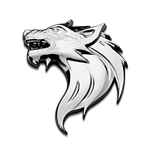 ブランド登録なし - 【並行輸入品】3D Raised \u0026 Strong Adhesive Decals, Wolf Head Emblem Decal Stick