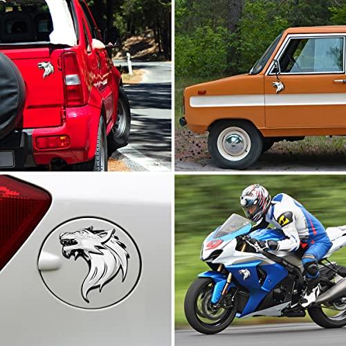 ブランド登録なし - 【並行輸入品】3D Raised \u0026 Strong Adhesive Decals, Wolf Head Emblem Decal Stick