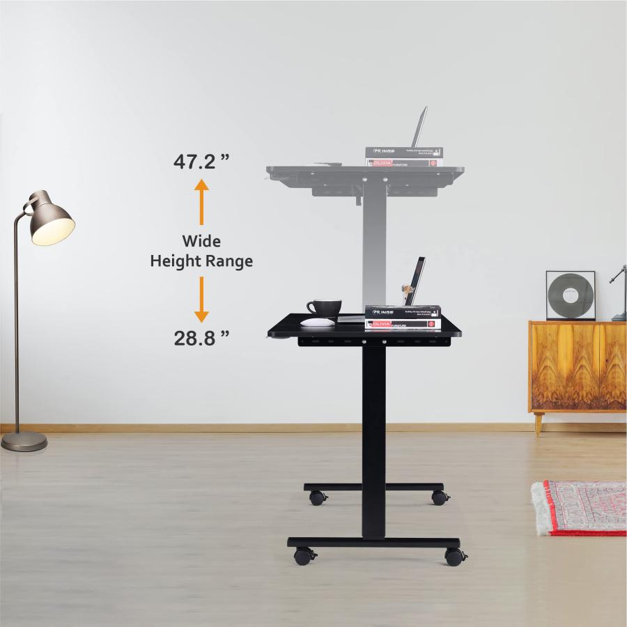 【並行輸入品】Utureal 電動スタンディングデスク 高さ調節可能 48 x 24インチ シットスタンドデスク ホームオフィス用 回転スタンド_6