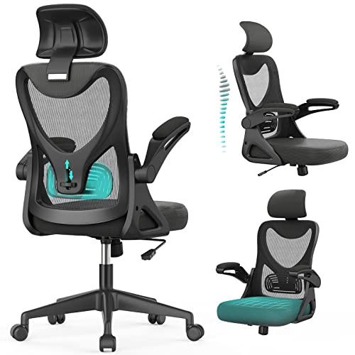 【並行輸入品】オフィスチェア 人間工学デスクチェア 調節可能な2Dヘッドレスト&腰&アームレスト付き アップグレードされた快適なクッション_1