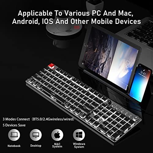 Aula Full Size Low Profile Mechanical Keyboard LED Backlit Wired 並行輸入品｜import-tabaido｜08