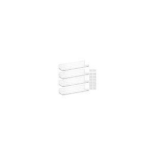 【並行輸入品】LUOBAO Acrylic 15\" Invisible Floating Wall Ledge Display Shelvesの画像