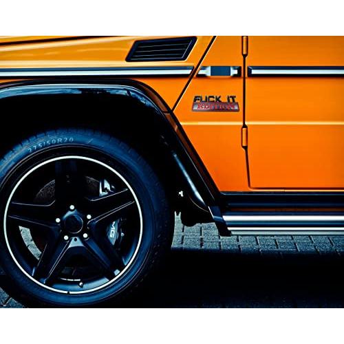 【並行輸入品】EVIISO 2 Pcs Fuck IT Edition Emblem，Fuck IT car Version Badges L_4