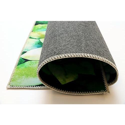 【並行輸入品】Olivia's Home Jade Succulents Accent Washable Rug 22" x 32" Door_7