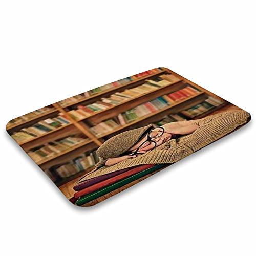 【並行輸入品】Into The Library I Go to Lose My Mind Non Slip Door Mats for Indの画像