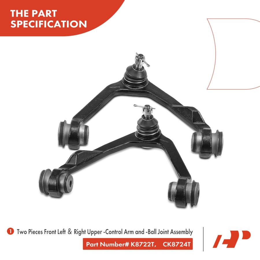 【並行輸入品】A Premium Set of 16, Front Upper Control Arm, Lower Ball Joint,の画像