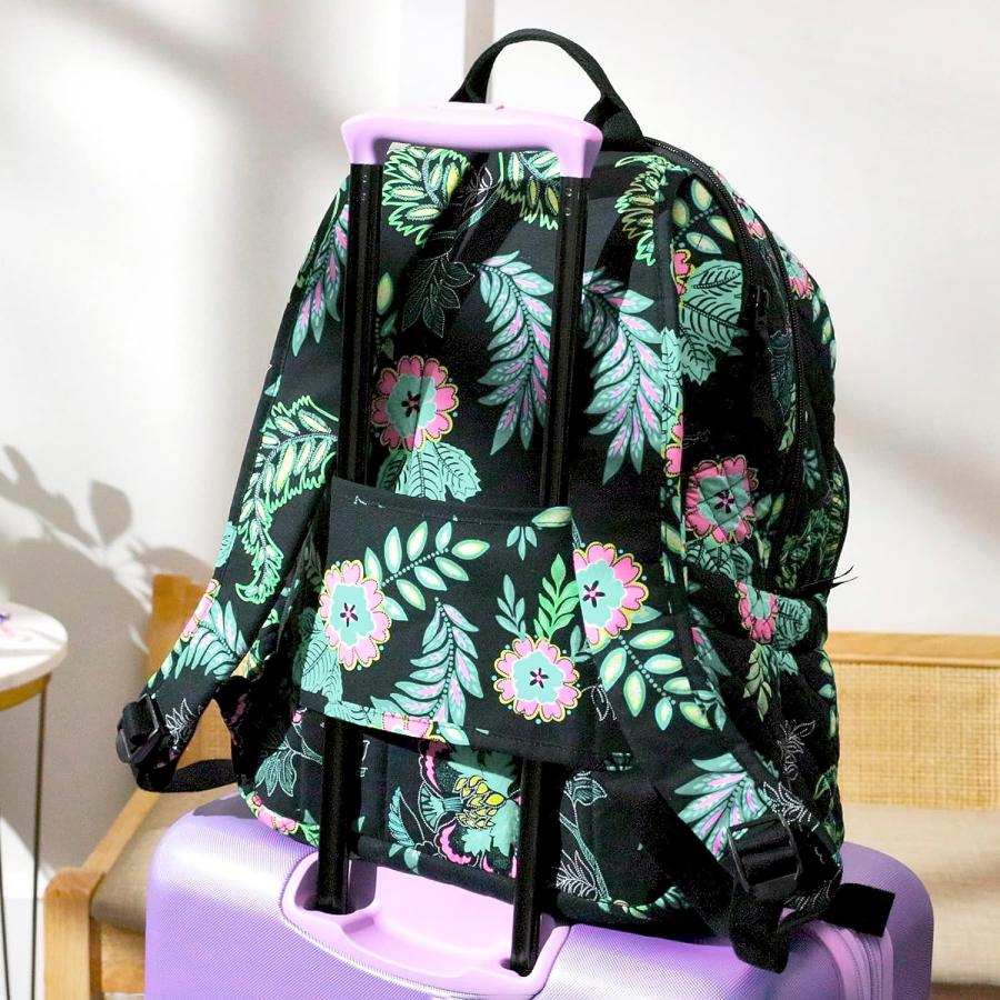 【並行輸入品】Vera Bradley レディース コットン キャンパス バックパック ブラック - リサイクルコットン。 One Size　_6