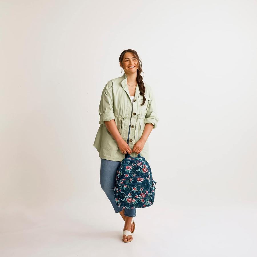 【並行輸入品】Vera Bradley レディース コットン キャンパス バックパック ブラック - リサイクルコットン。 One Size　_7