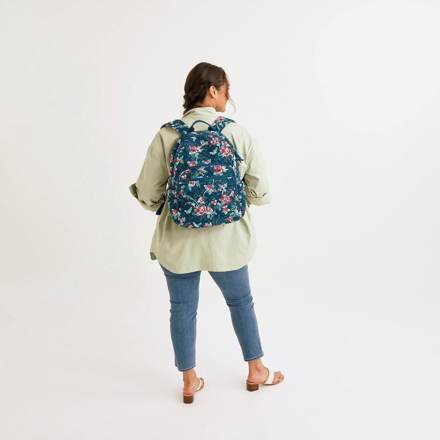 【並行輸入品】Vera Bradley レディース コットン キャンパス バックパック ブラック - リサイクルコットン。 One Size　_8