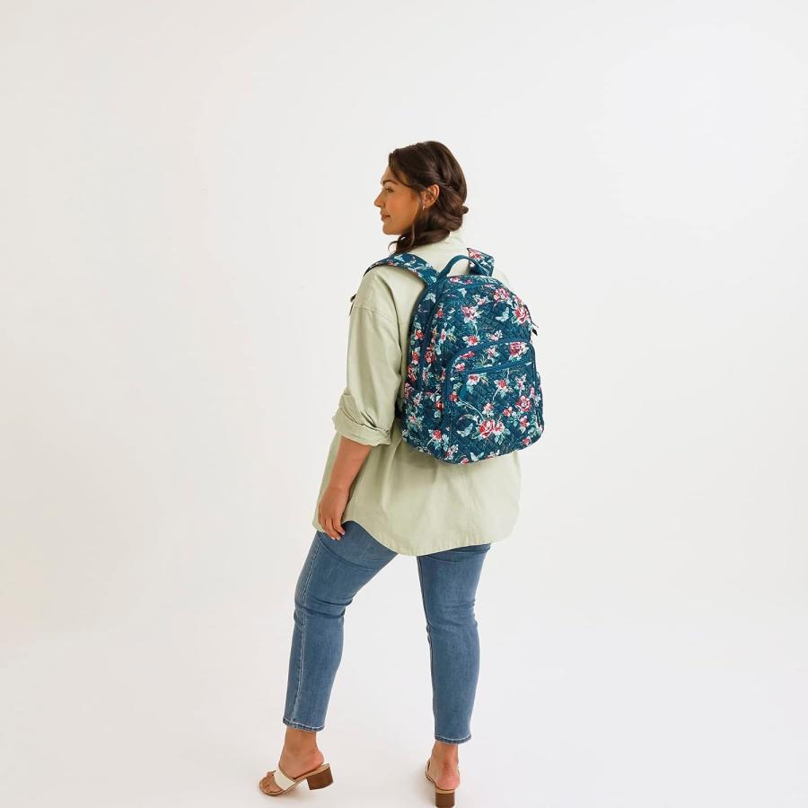 【並行輸入品】Vera Bradley レディース コットン キャンパス バックパック ブラック - リサイクルコットン。 One Size　_9