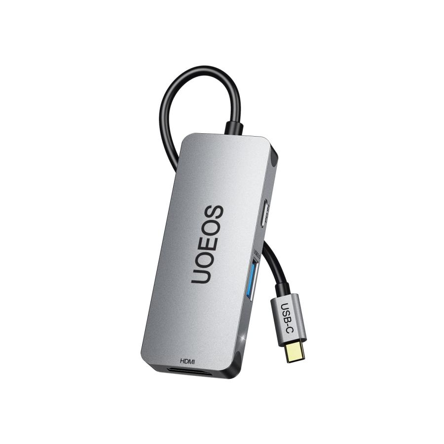 並行輸入品】UOEOS USB C to HDMI Mult Port HUB,Mini Hub in