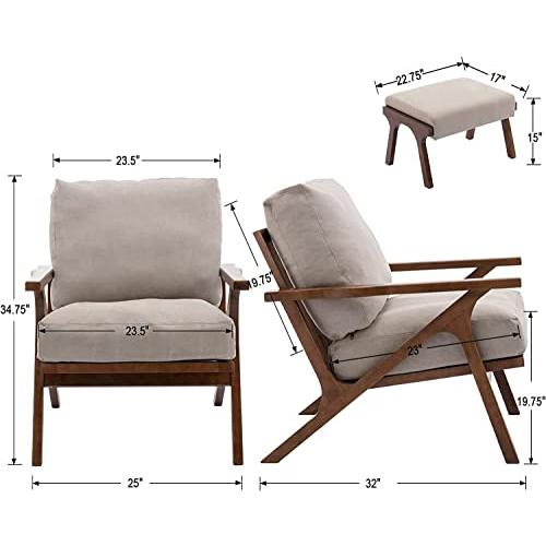 並行輸入品】Guyou ミッドセンチュリー アクセントチェア