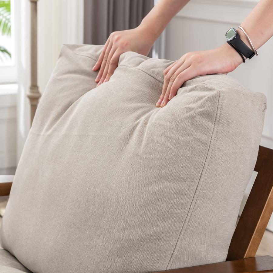 並行輸入品】Guyou ミッドセンチュリー アクセントチェア オットマン