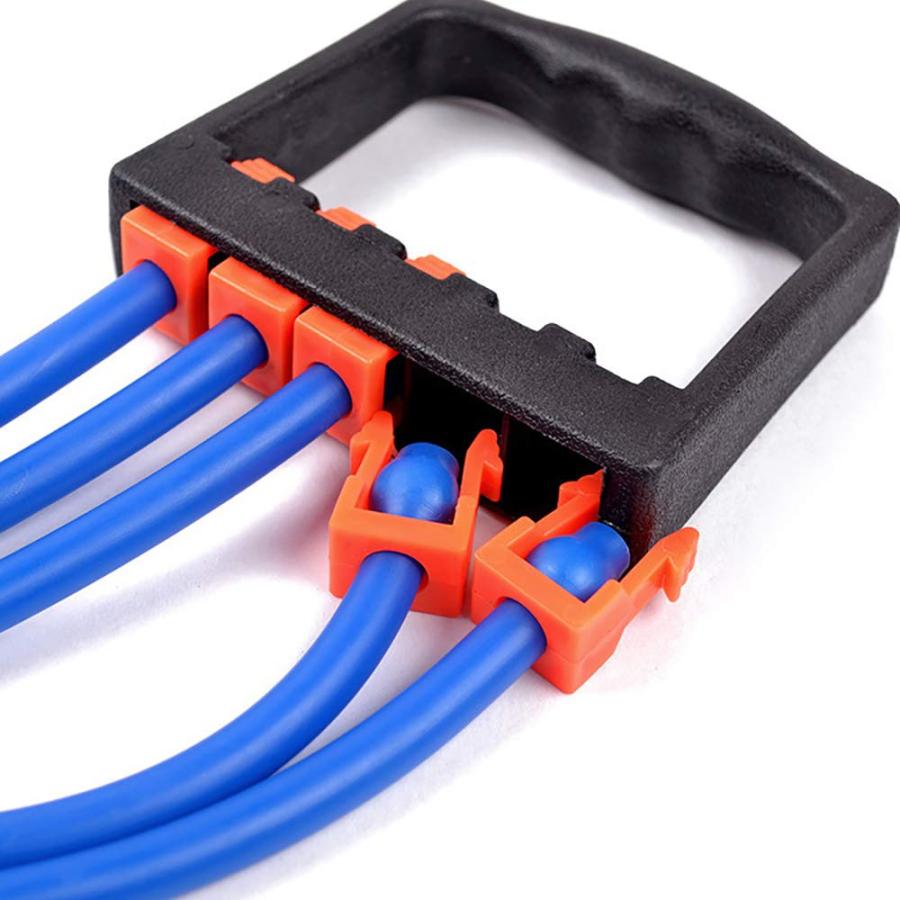 【並行輸入品】Chest Expander Arm Training 5 Tubes Ajustable Strength Trainer E_3