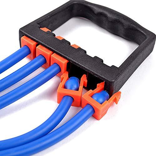【並行輸入品】Chest Expander Arm Training 5 Tubes Ajustable Strength Trainer E_4