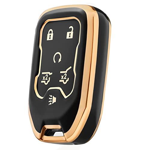 【並行輸入品】SAMORINO キーフォブカバー GMC用 プレミアムソフトTPU 360度 完全保護 キーシェルキーケース 2016 2022_1