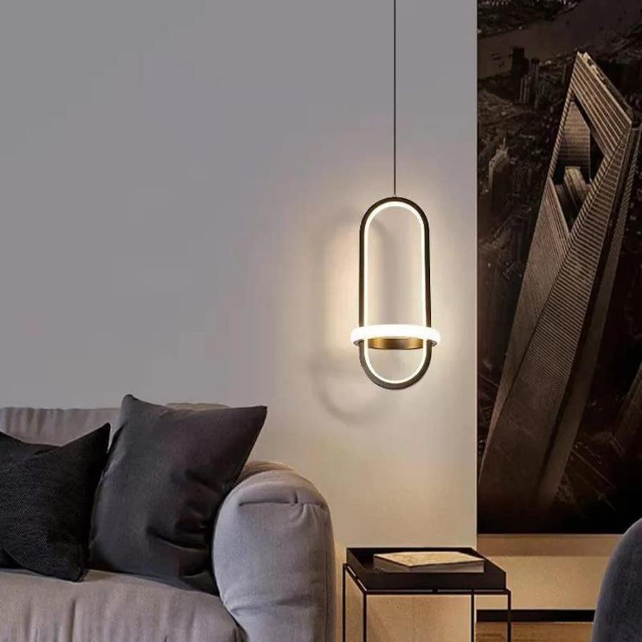 Jadssox Modern LED Pendant Light Geometric Metal Hanging Ceiling 並行輸入品｜import-tabaido｜04