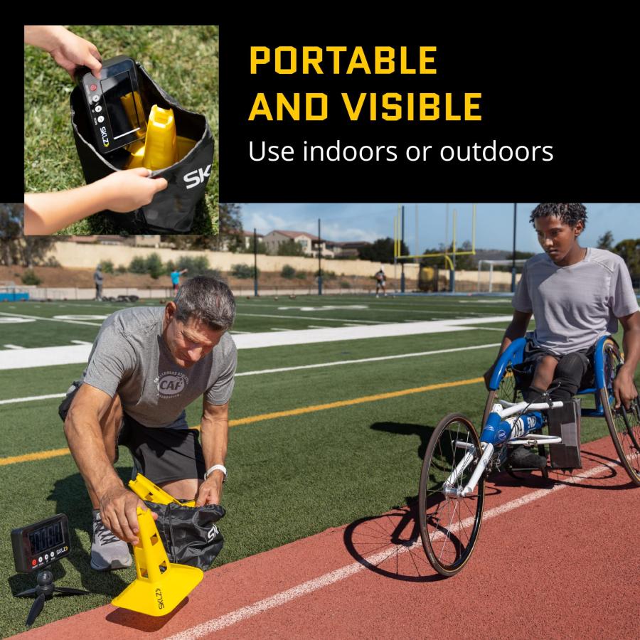【並行輸入品】SKLZ スピードゲート スポーツ アスレチック スピードトレーニング用 イエロー SKLZ Speed Gates for Sp
