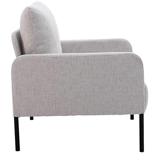 【並行輸入品】DM Furniture Upholstered Accent Chair Modern Single Sofa Chair f_4