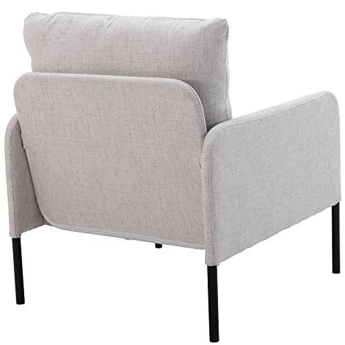 【並行輸入品】DM Furniture Upholstered Accent Chair Modern Single Sofa Chair f_7