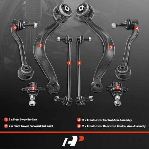 【並行輸入品】A Premium Set of 8, Front Lower & Lower Rearward Control Arm, Swの画像
