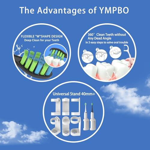YMPBO 交換用ヘッド 10個 7AM2M AM101/AM105 電動歯ブラシ対応 + [デンタルフロスピック30個 + 無料 並行輸入品｜import-tabaido｜08