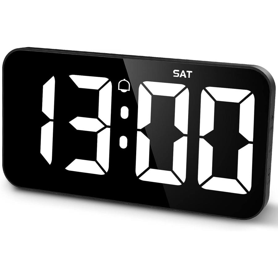 並行輸入品】ORIA デジタル壁掛け時計 LED目覚まし時計 10.8インチ