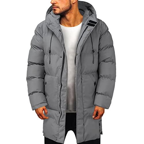 【並行輸入品】Men Long Hooded Parka Jacket Thickened Warm Long Puffer Down Jacの画像