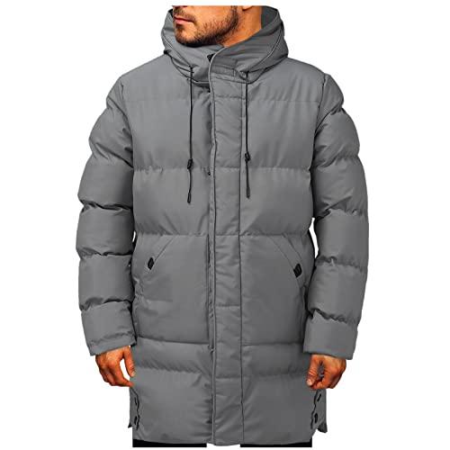 【並行輸入品】Men Long Hooded Parka Jacket Thickened Warm Long Puffer Down Jacの画像