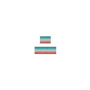 【並行輸入品】Abstract Art Ombre Red Turquoise Kitchen Rugs Set of 2， Washable