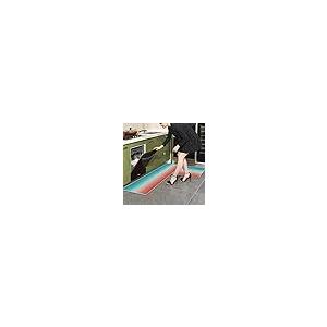 【並行輸入品】Abstract Art Ombre Red Turquoise Kitchen Rugs Set of 2， Washable