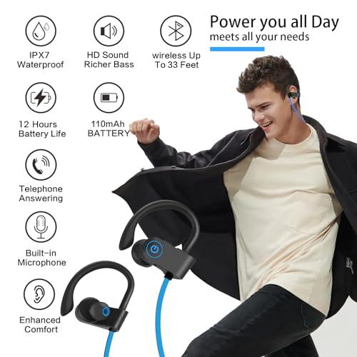 Enouke Bluetooth Headphones, Wireless Sports Earbuds IPX7 Waterp 並行輸入品｜import-tabaido｜05