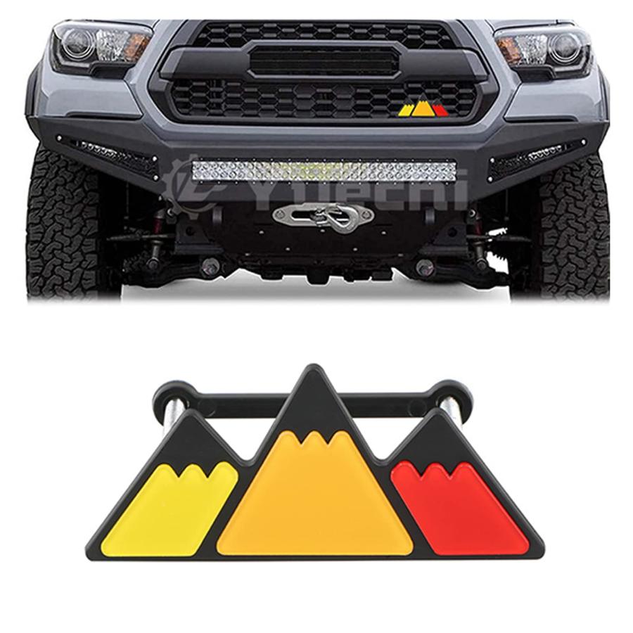 並行輸入品】Miytsya 3色グリルエンブレム 車トラックバッジ Tacoma