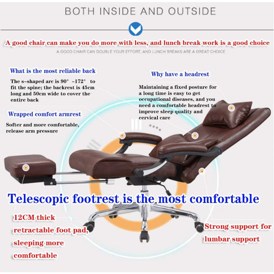 【並行輸入品】NEOCHY Comfortable Luxury Boss Office Products Executive Mid Bac_3