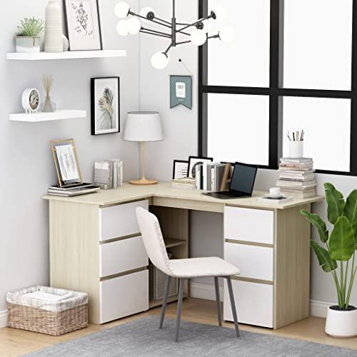 【並行輸入品】YUHI HQYD Corner Desk,Modern Desk,Computer Desk,Office Desk with_1