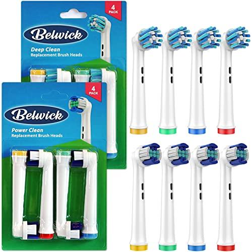 Belwick 交換用歯ブラシヘッド Oral B Braun対応 8個パック プロフェッショナル電動歯ブラシヘッド 精密ブラシヘ 並行輸入品｜import-tabaido｜02