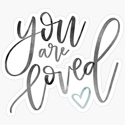 【並行輸入品】You are Loved Sticker， Vinyl Waterproof Love Sayings Valentine D_1