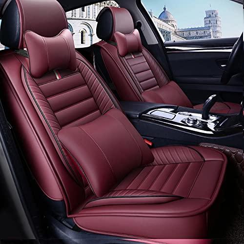 【並行輸入品】rasiarpio カーシートカバー ジープラングラー用 レザー 5シートプロテクター ヘッドレストクッション付き 通気性 防水_1