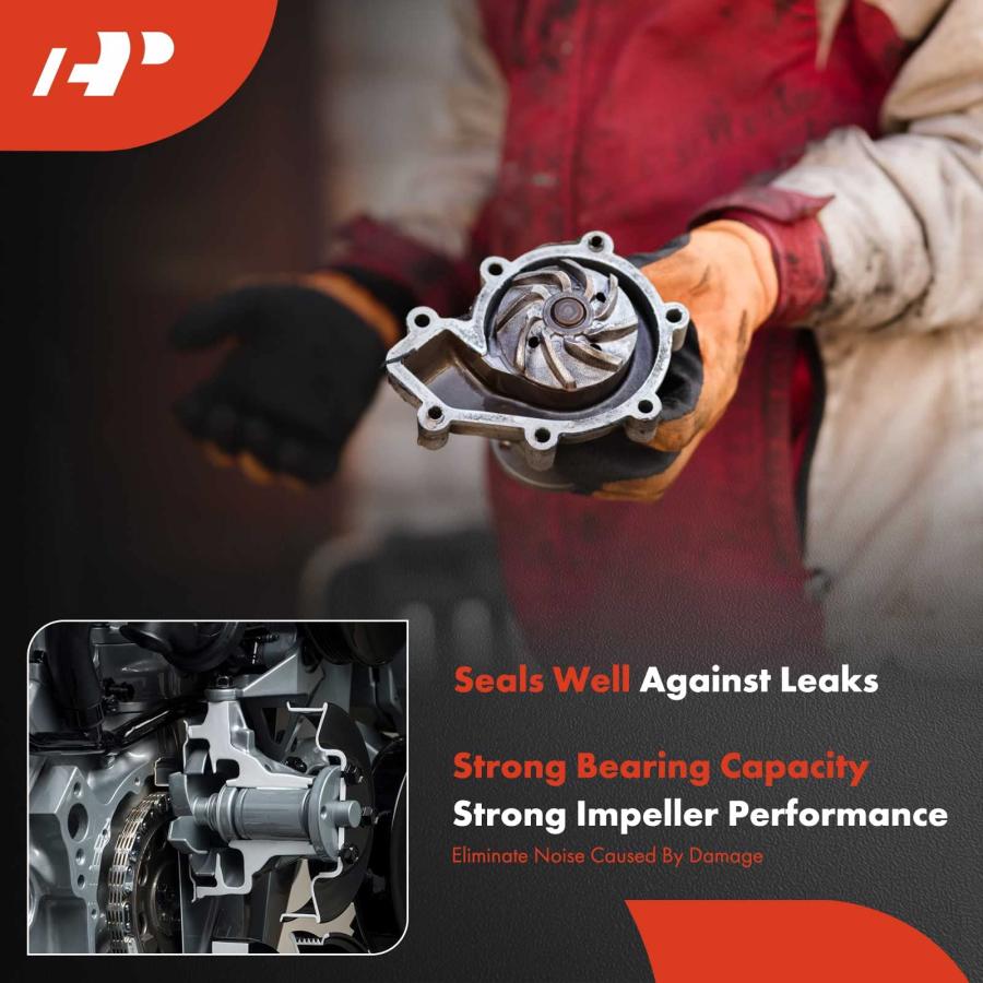 【並行輸入品】 A Premium Engine Water Pump & Thermostat Housing Assembly Compatの画像