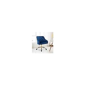 【並行輸入品】Upholstered Home Office Chair with Arms, Adjustable Height, 360_3