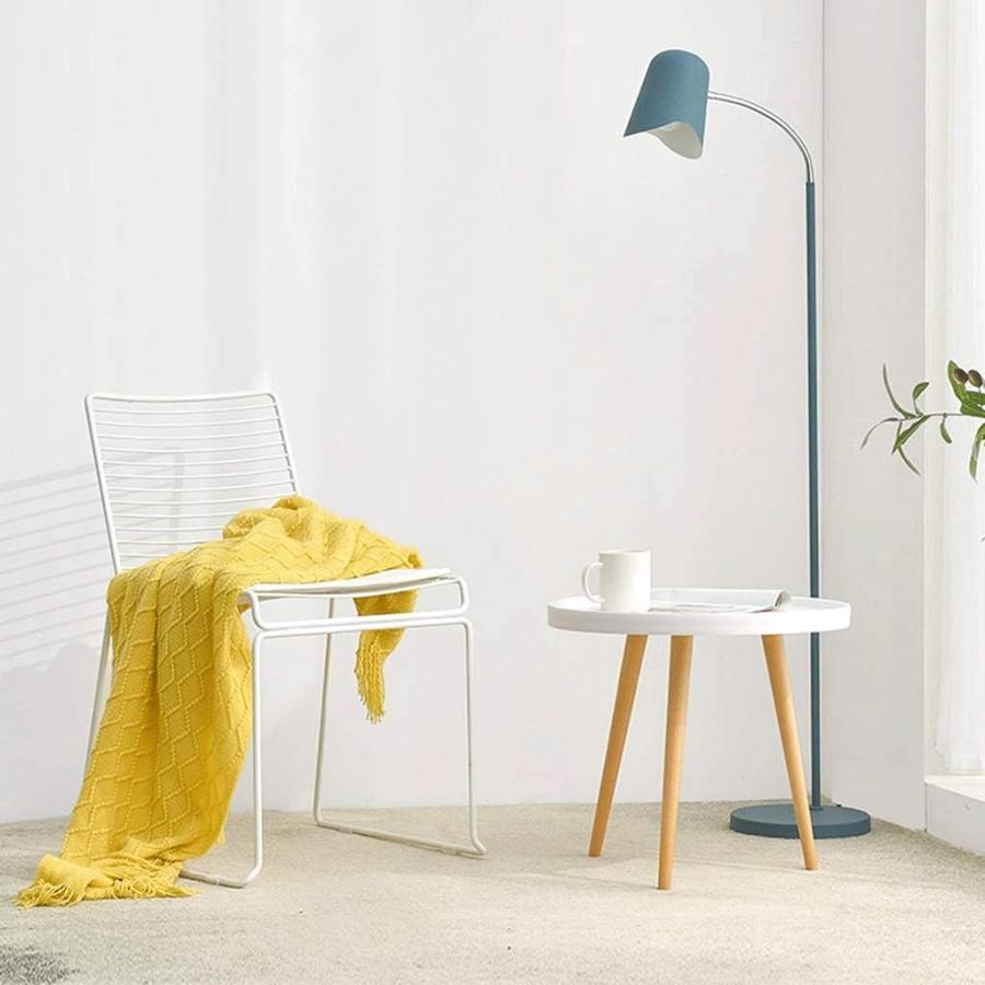 並行輸入品】LUKEO Side Table Small Round Home and Office Sofa End 